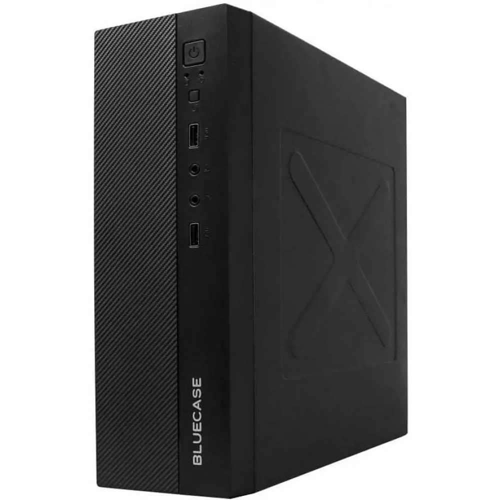 Micro Gabinete ATX Slim Com Fonte 200W BG-2000 PRETO Bluecase- USB / Vertical e Horizontal  / MINI-ITX